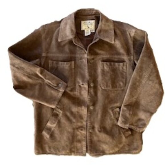 Eddie Bauer Washable Suede Jacket EUC - Picture 2 of 15